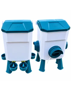 Set adăpătoare 11 L și hrănitoare 12 kg pentru găini