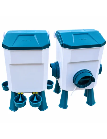 Set adăpătoare 11 L și hrănitoare 12 kg pentru găini