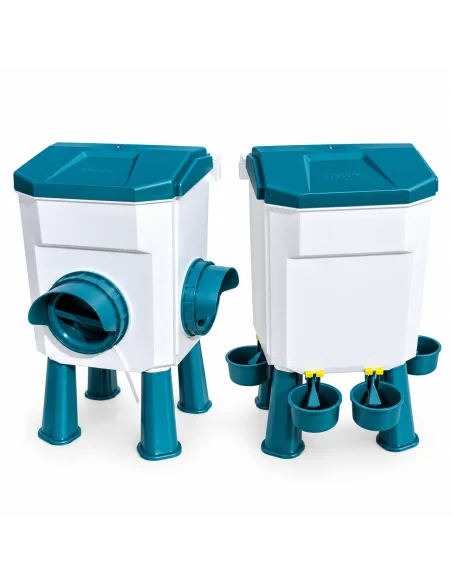 Set adăpătoare 7 L și hrănitoare 8 kg pentru găini