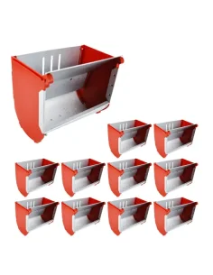 Hranitori pentru iepuri la set de 10 buc , 15 cm