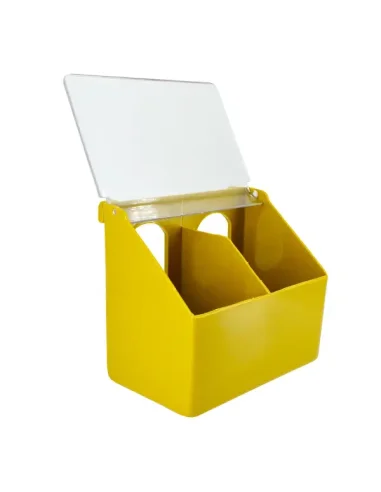 Hranitoare pentru porumbei la set de 10 buc Tehno Ms, doua compartimente