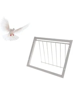 USA PENTRU PORUMBEI CU BARE DE METAL (CADRU DE INTRARE) 40 CM