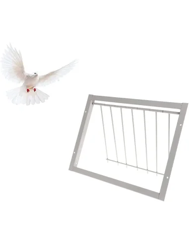 USA PENTRU PORUMBEI CU BARE DE METAL (CADRU DE INTRARE) 40 CM