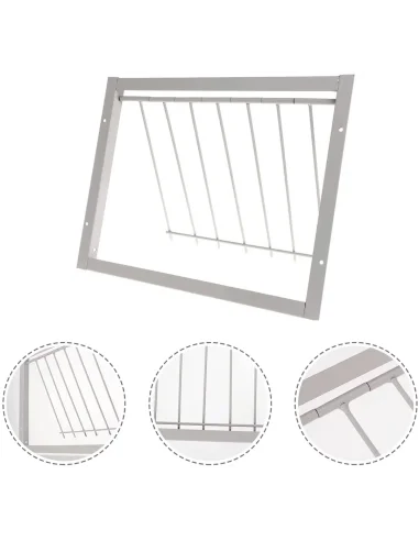 Ușă porumbei 40 cm cu bare metal – intrare controlată volieră