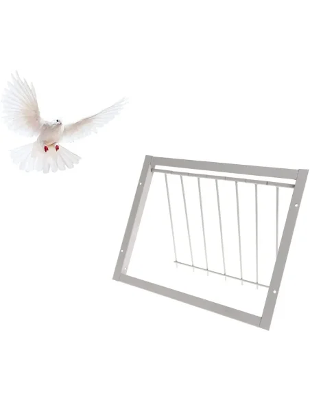 USA PENTRU PORUMBEI CU BARE DE METAL (CADRU DE INTRARE) 40 CM
