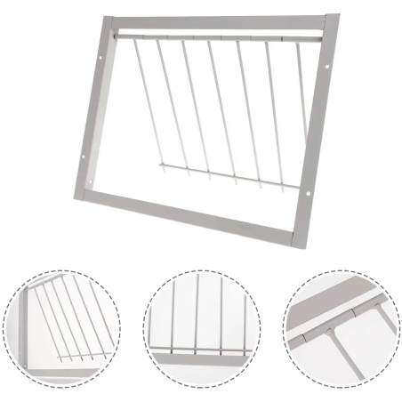 USA PENTRU PORUMBEI CU BARE DE METAL (CADRU DE INTRARE) 50 CM