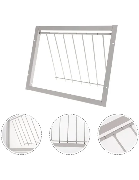 Ușă porumbei 50 cm cu bare metal – acces controlat volieră