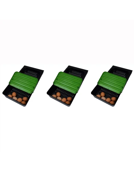 Tăvi cuibar găini set 3 buc | colectare ouă curată | adapatoare.ro