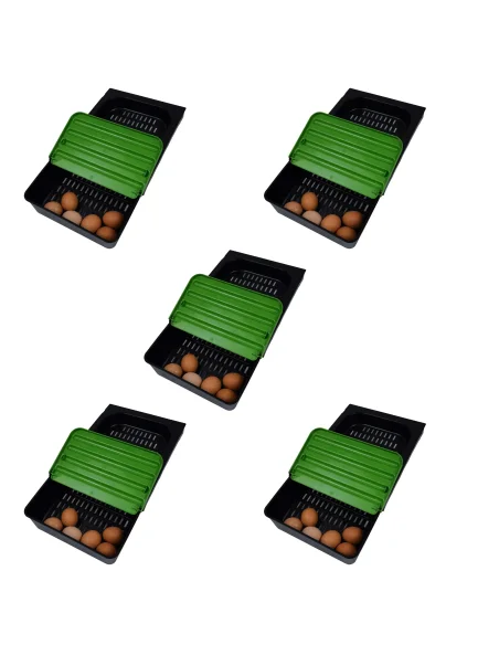 Tăvi cuibar găini set 5 buc | anti consum ouă | adapatoare.ro