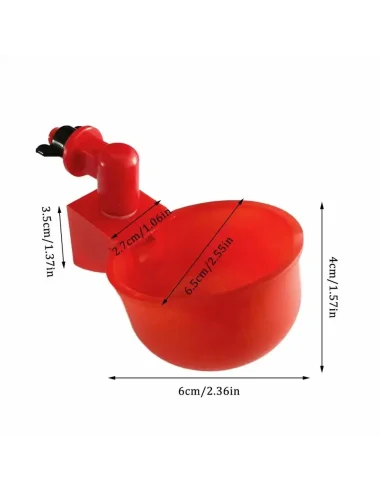 Set 6 Adăpătoare Automate pentru Păsări și Găini cu Piuliță | Adapatoare.ro