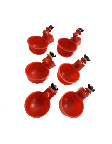 Set 6 Adăpătoare Automate pentru Păsări și Găini cu Piuliță | Adapatoare.ro