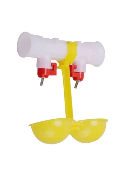 Set 10 adăpători duble pentru păsări | țeavă 20 mm | adapatoare.ro