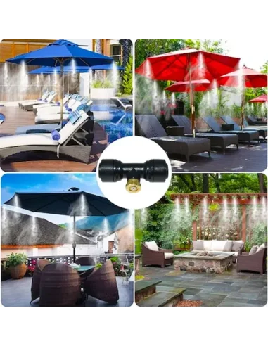 Sistem răcire terasă 20m cu 20 duze – kit ceață răcorire exterior