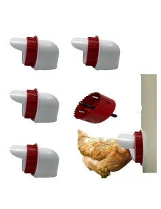 Set 4 Hrănitoare Automate pentru Păsări și Găini + Carotă Găurire | Adapatoare.ro