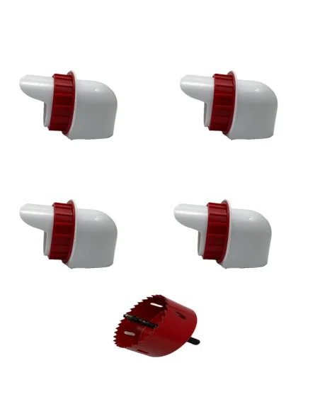 Set 4 Hrănitoare Automate pentru Păsări și Găini + Carotă Găurire | Adapatoare.ro