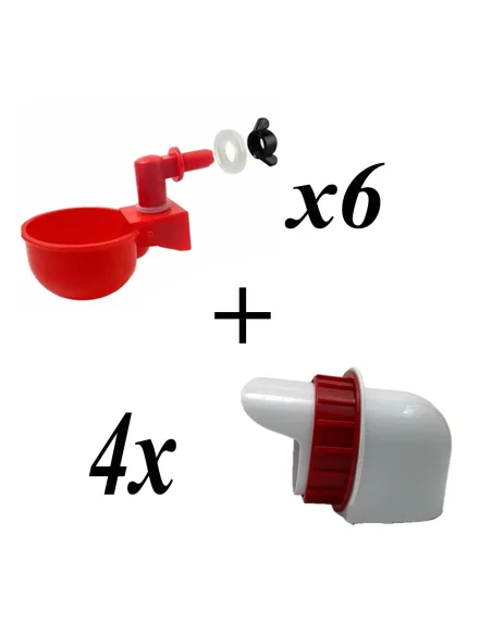 Pachet Promo: 4 Hrănitoare + 6 Adăpători Automate pentru Păsări / Găini