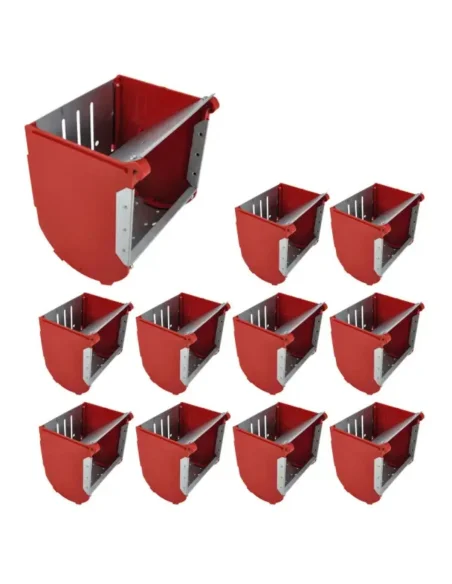 Hranitori pentru iepuri la set de 10 buc , 12 cm