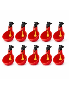 Adăpătoare automată găini cu piuliță, sistem montaj pe bidon, plastic rezistent